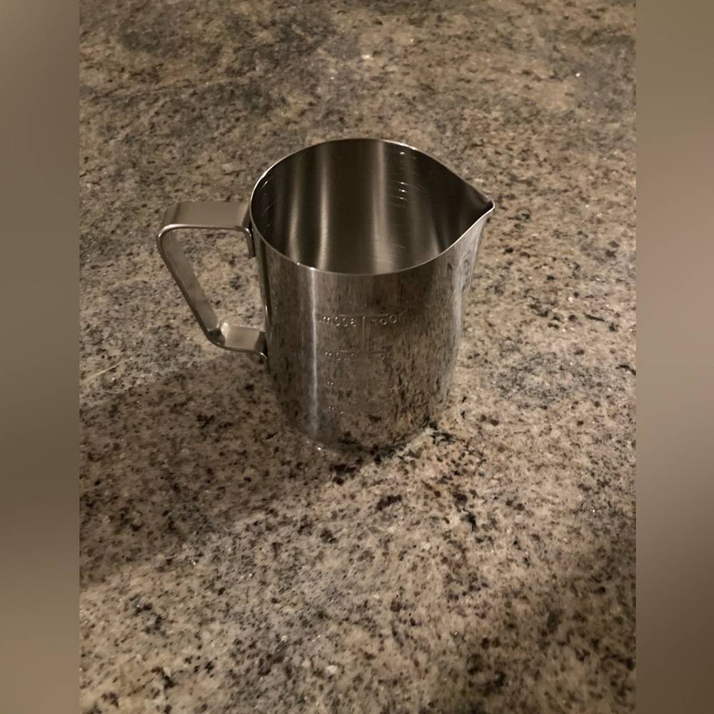 12oz Stainless Steel Milk Frother Jug Pitcher Cup Espresso Coffee Machine
